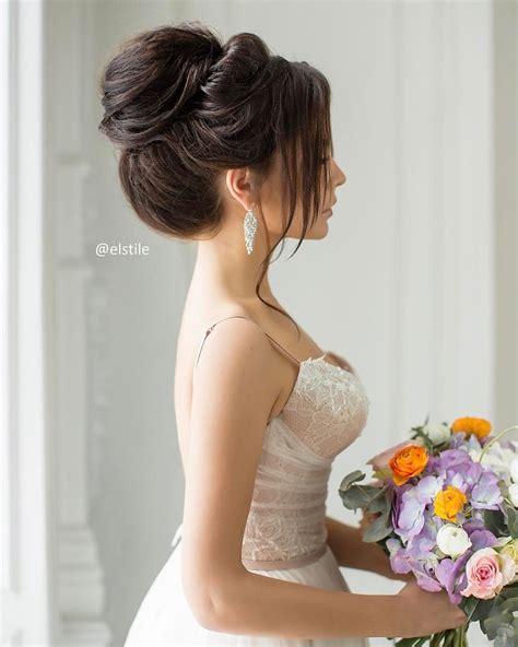 A high or medium ponytail can lengthen your locks and trails down your back for a sexy style. 15 Elegant updo wedding hairstyles to inspire your big day ...