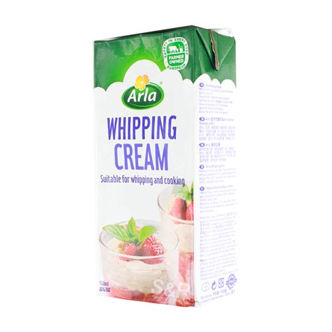 Made from high quality milk, delicate in flavour and sumptuously creamy in texture. Arla Whipping Cream 1000mL