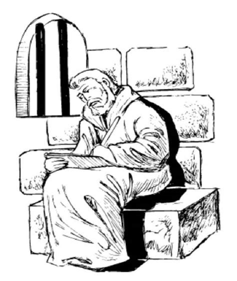 There he was arrested and thrown into prison. apostle paul printable coloring page | coloring Pages ...