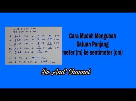 Hanya satuan cm ke m dan sebaliknya. Contoh Soal Cm Ke M Kelas 2 Sd Terbaru 2019