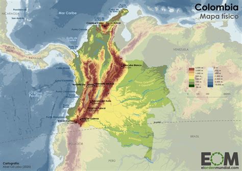 Alcarria normalmente es una calle que puede tener mapas y rutas públicos en internet. El mapa físico de Colombia - Mapas de El Orden Mundial - EOM