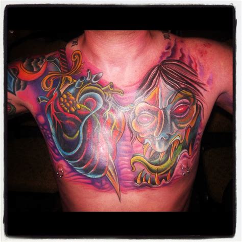 Painful!!subscribe for new videos and like this one! My chest plate. #tattoos #tattoo #ink #art #skinart | Sick ...