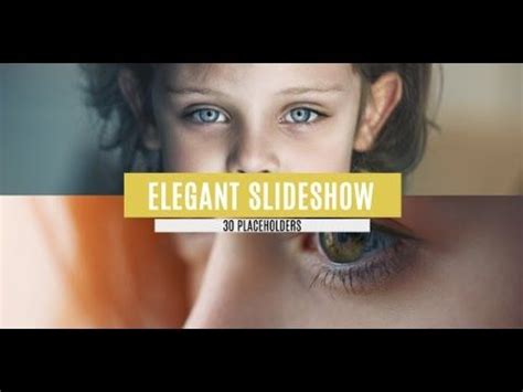 Easy setup and quick customizing! FREE After Effects CS5 Template - Elegant Slideshow ...