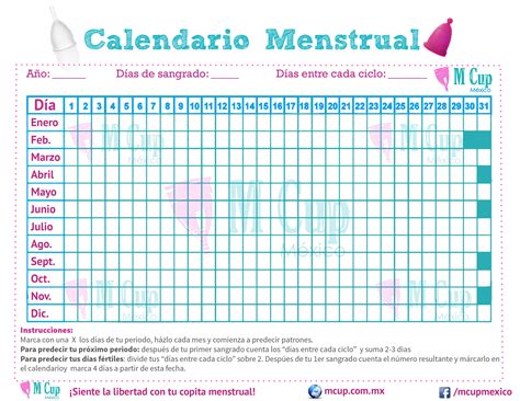 Maybe you would like to learn more about one of these? Calendario Menstrual Para ImprimirM Cup México | M Cup México