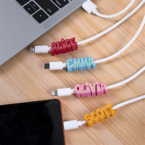 3D Print Personalized Glow Name USB Cable