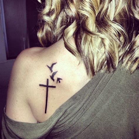 Most women across the globe love cross tattoos because they can easily customize them to represent if you are looking for a large cross tattoo for women on the top of your back, this piece if worth considering. 60 Best Cross Tattoos - Meanings, Ideas and Designs 2019