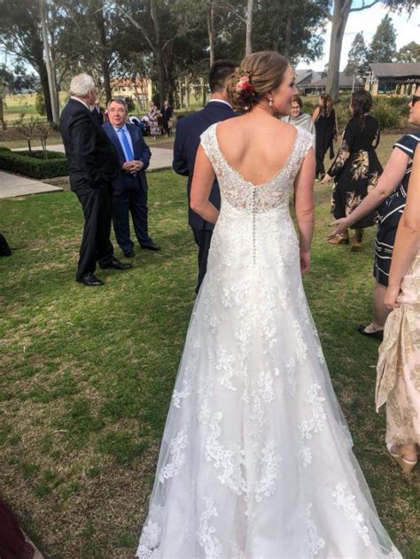 Romantic brides will love the rebecca ingram wedding collection at ashley's bridal in warminster, pa! Rebecca Ingram Patricia Preloved Wedding Dress Save 57% ...