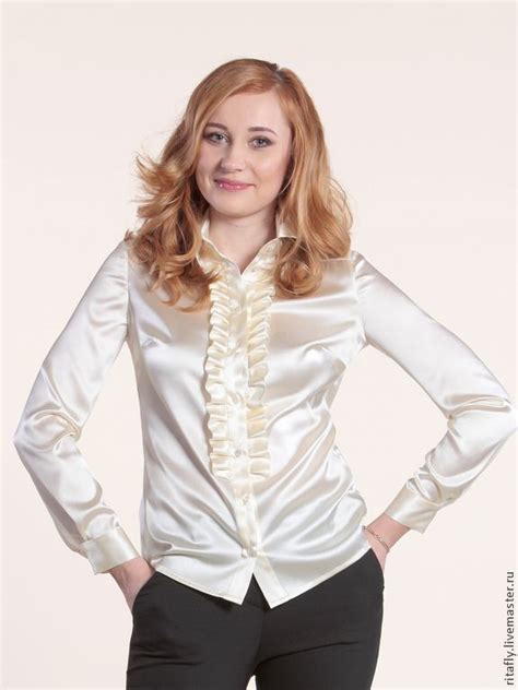 Lesbian, amateur, vibrator, toys, masturbation, satin, blouses, orgasmatics. White satin ruffle blouse | Camicia, Donne