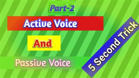 I am not a doctor. Active and Passive Voice | Present Continuous Tense ...