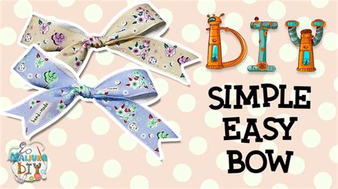 Follow along and you will be making boutique hair bows. DIY Simple Easy Bow | Ribbon Hair Bow, Fabric Bow ...