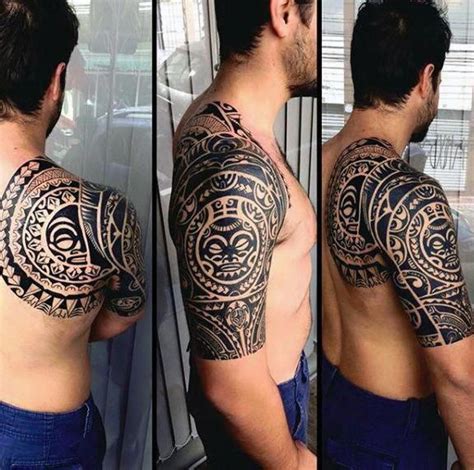 This tattoo features innumerable tribal symbols that enhance both its beauty and significance. ancient hawaiian tattoos #Hawaiiantattoos | Half sleeve ...