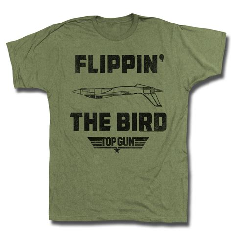 Top gun poster top gun t shirt top gun jacket top gun patch. Top Gun Shirt The Bird Adult Green Tee T-Shirt - Top Gun ...