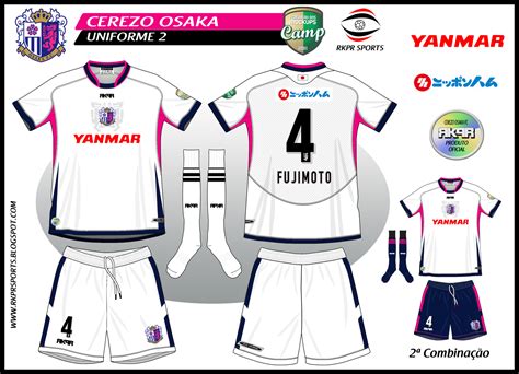 Goalkeeper away kit has a green color on most part of the kit with logos on it. RKPR KITS: 23º Campeonato de Mockups - Cerezo Osaka FC