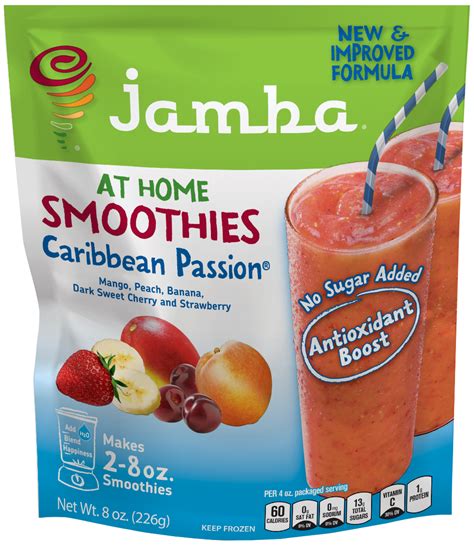 No artificial flavors or preservatives. Products - Jamba® At Home Smoothies