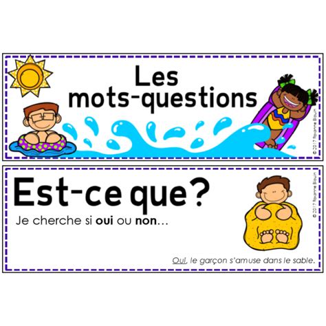 Mots-questions | Teaching french, This or that questions, Education