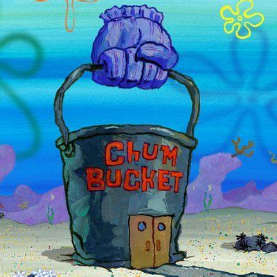 In the meme, people replace the signs on each restaurant and photoshop something they like over the krusty krab and something they dislike over the chum bucket. The Chum Bucket | Disney drawings, Chums, Spongebob