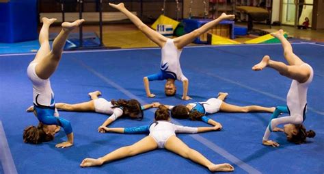 Acrobatic gymnastics is a competitive gymnastic discipline where partnerships of gymnasts work together and perform figures consisting of acrobatic moves, dance and tumbling, set to music. deporte