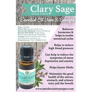 Mood improvement with clary sage