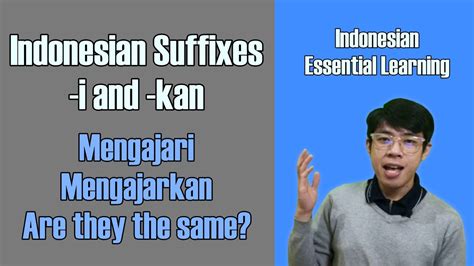 Indonesian Sufixes