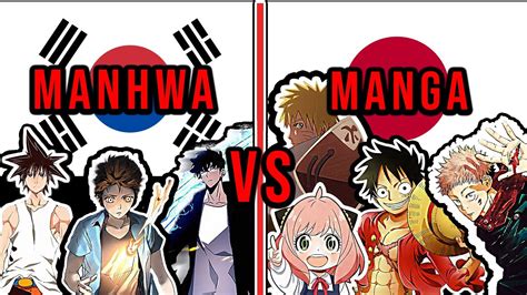 Manga vs Manhwa color