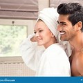 Nude Blonde Couple Shower