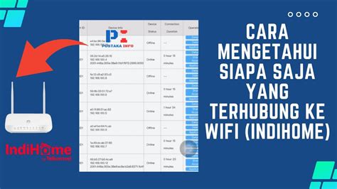 cara mengetahui siapa saja yang menggunakan wifi kita