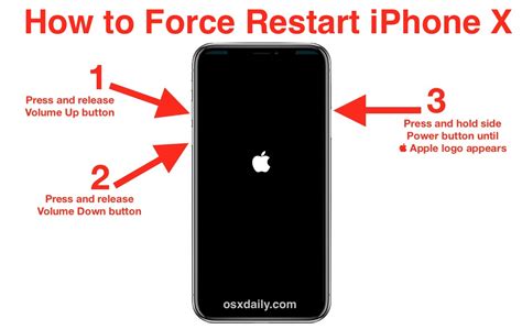 iPhone X Restart
